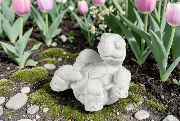 Décoration de jardin en forme de tortue Figurine Patio S103100 Statue