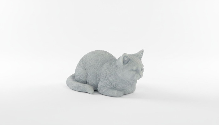 Décoration de jardin Figurines en pierre décoratives Statue de chat pour patio