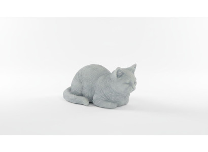 Décoration de jardin Figurines en pierre décoratives Statue de chat pour patio
