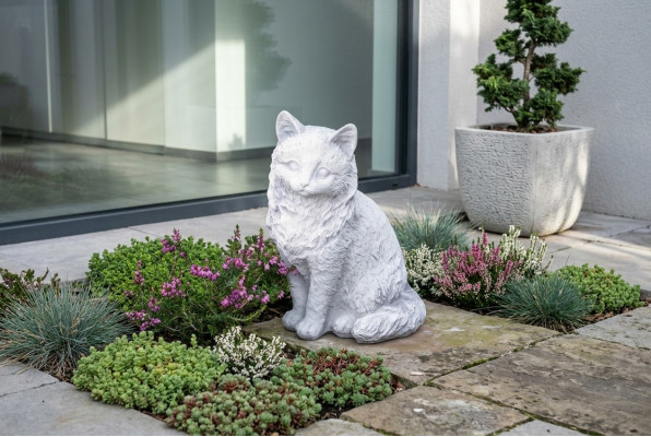 Décoration de jardin décorative Chat Patio Figures Figure en pierre Statue
