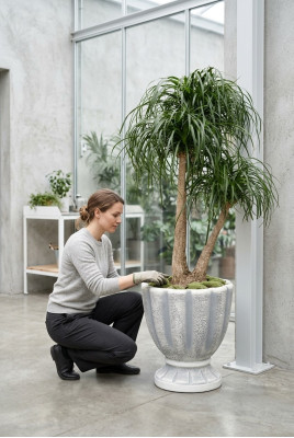 Boîte de pots de fleurs pour pots de fleurs décoratifs XXL en béton pour jardin et terrasse