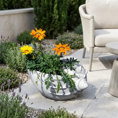 Conception de pot de fleur, pot de plante supérieur, pot décoratif, pots de navire figure visage