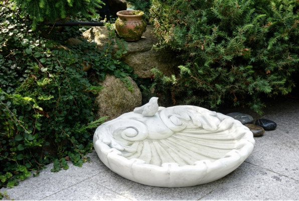 Bain d'oiseau Décor Sculpture Figure Statue de design Statue de jardin Statues de jardin