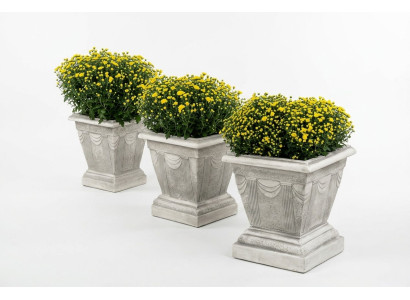 Figure Pot de fleur blanc Pot de plante Figure Décoration Pots de fleurs Jardin