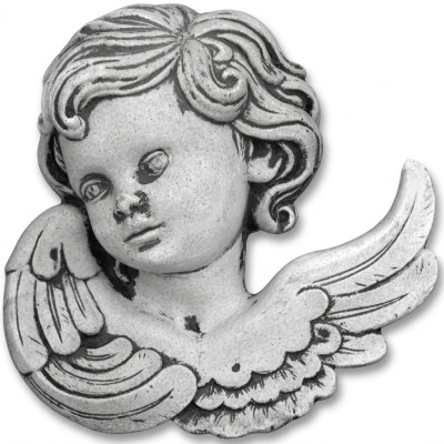 Pierre tombale Décoration de pierre tombale Figurine d'ange Sculpture Blanche naturelle de Dieu