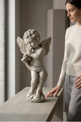 Ange 27cm Sculpture Design Figure Statue Figures Statues de jardin