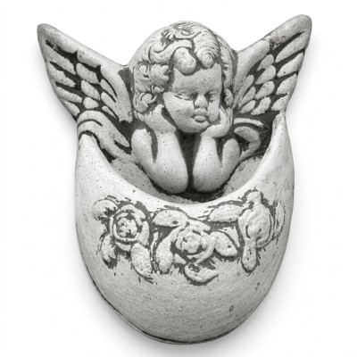 Relief mural en pierre, image de plaque d'ange aztèque, relief d'Antil en pierre coulée murale