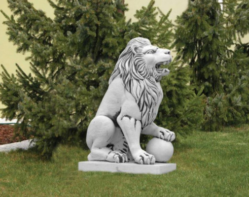 Noble Chevalier Statue de Lion Statue Sculpture Figurines Sculptures Jardin