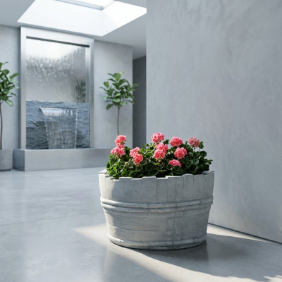 Pots de fleurs boîte à pots de fleurs XXL décoratifs de jardin en béton pour terrasse