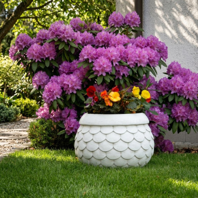 Pots de fleurs boîte pour pots de fleurs XXL décoratif jardin en béton terrasse