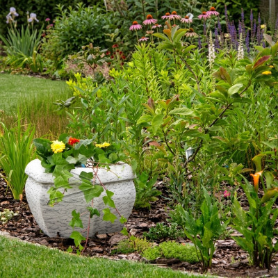 Poterie de fleurs pot de plante décoration vases de jardin figure pots de fleurs naturels