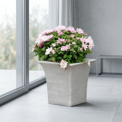 Panier de fleurs Figures Fleurs Vase Récipient Jardin Terrasse Décoration Statue