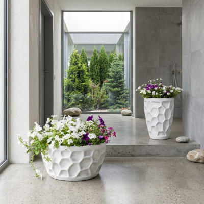 Pot de fleur pot de plante naturel décoration vase figurine de jardin pots de fleurs