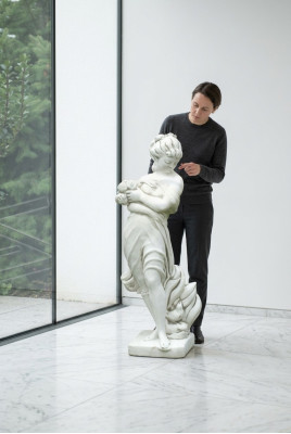 Femme 122cm Sculpture Design Figure Statue Jardin Figurines Statues