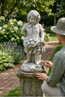 Fille 71cm Figure Statue Figures Sculpture Statues Jardin