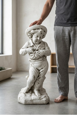 Garçon 69cm Figure Statue Figures Sculpture Statues Garden Decoration