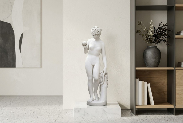Décoration de jardin Femme 61cm Figurine en pierre pour décoration de terrasse