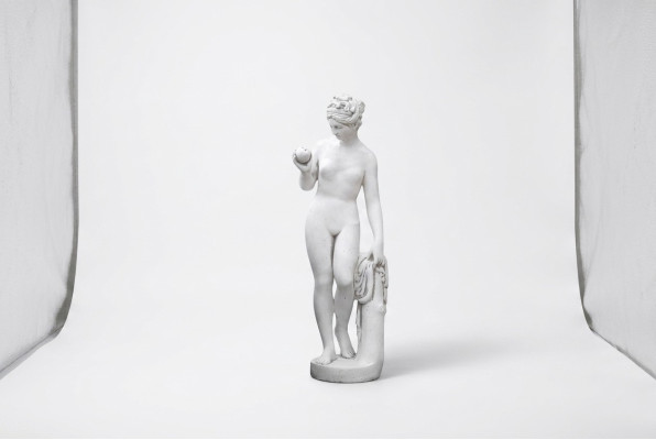 Décoration de jardin Femme 61cm Figurine en pierre pour décoration de terrasse