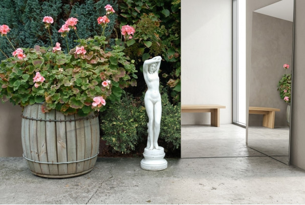 66cm figurine de design de sculpture décorative figure statue statues de jardin