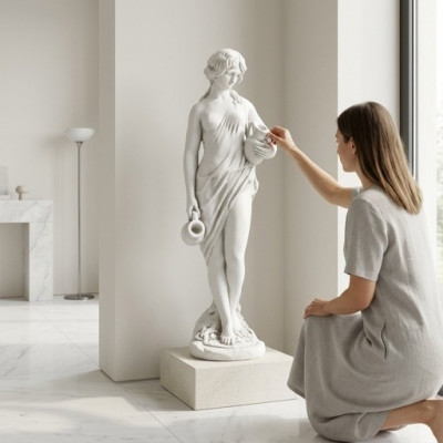 Fontaines Fontaine Figurine Éva Statue Figures Sculptures Statues Sculpture