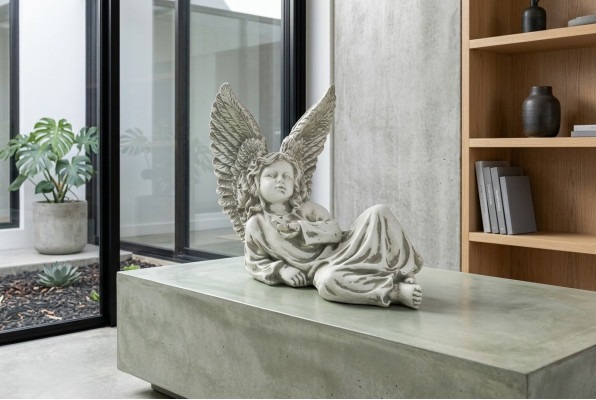 Ange 27cm Design Figur Skulptur Figure Statue Figuren Dekorative Statuen de Jardin