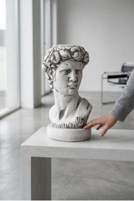 Adam Bust Skulptur Design Figur Statue Garten Figuren Statuen  Adam Bust Sculpture Design Figure Statue Garden Figures Statues