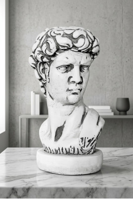 Adam Bust Skulptur Design Figur Statue Garten Figuren Statuen  Adam Bust Sculpture Design Figure Statue Garden Figures Statues