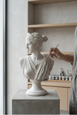 Figure de buste de roman Figures Statue Statues Sculpture Sculptures décoratives