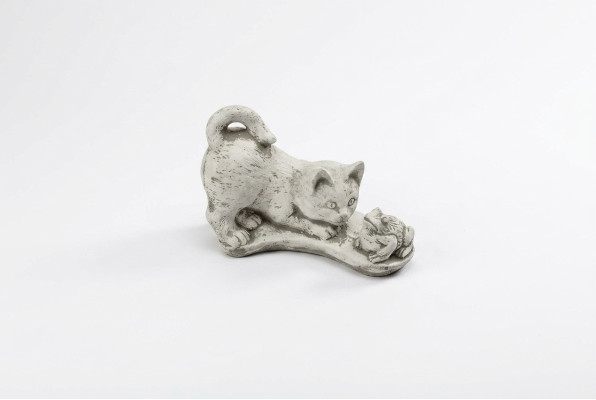 Décoration de jardin Statue de chat Sculpture Figurines Sculptures blanches Design