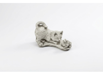 Décoration de jardin Statue de chat Sculpture Figurines Sculptures blanches Design