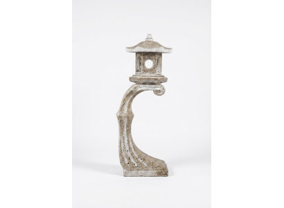 Japonais Décoration de lampes de jardin Blanc Éclairage Naturel Bain d'oiseaux
