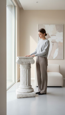 Décoration Colonne Colonnes Pierre Style Antique Romain Décor Blanc Support Base