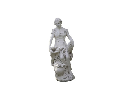 Décoration Figure Femme Jardin Designer Figures Sculpture Sculptures Blanches
