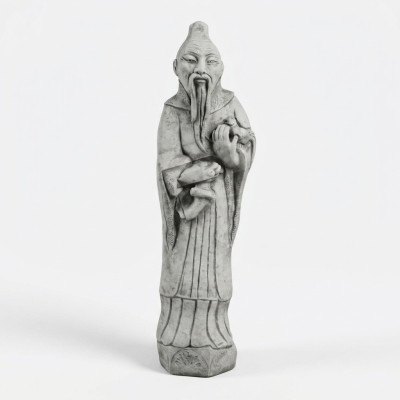 Chinois Statue de la figure de Confucius Figures Sculpture Jardin