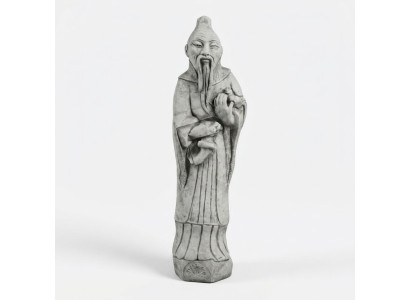 Chinois Statue de la figure de Confucius Figures Sculpture Jardin