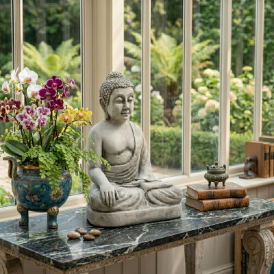 Bouddha Malaisie Statue Figure Figures Jardin Statues Sculpture Sculptures