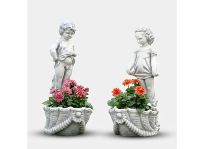 Figure pot de fleurs pot de fleur décoration pots de fleurs figure décor jardin