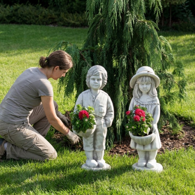 Décoration figurative pot de fleurs pot de plante pots de fleurs décoration figurine jardin