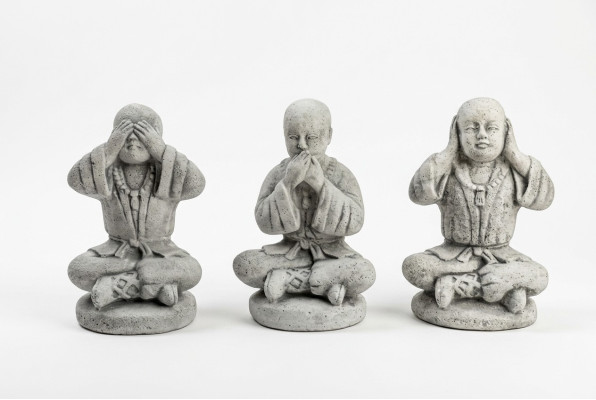 25cm Statue de figurine Shaolin Kung Fu Fighter Figures Statues décoratives blanches