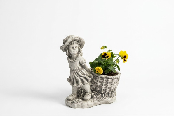40 cm sculpture décorative figure design statue jardin statues gris nature statues