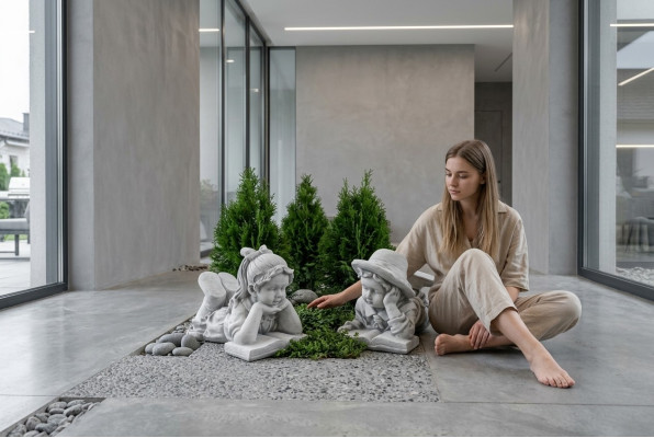 33cm sculpture décorative figurine design statue statues de figures de jardin sculptures