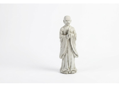Sculpture de Bouddha en effet pierre. Grande sculpture décorative en figure de jardin.
