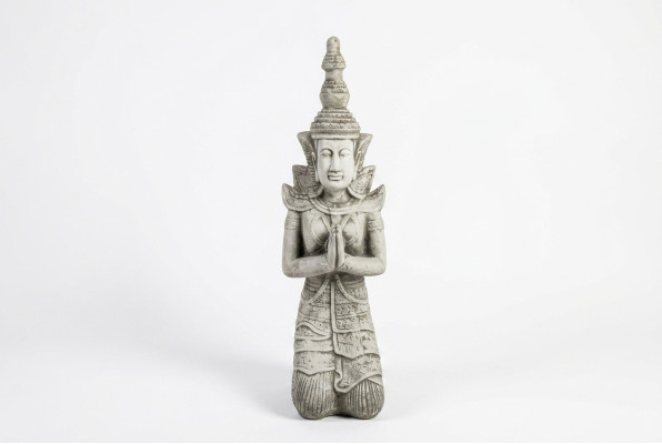 Sculpture de Bouddha en pierre. Grande sculpture de figure pour la décoration de jardin.