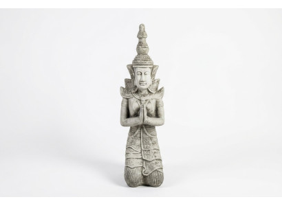 Sculpture de Bouddha en pierre. Grande sculpture de figure pour la décoration de jardin.