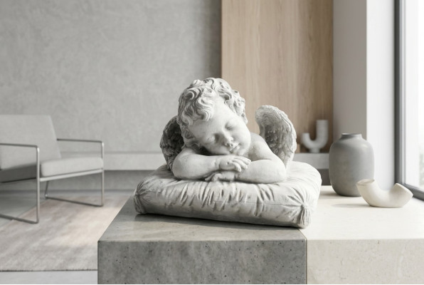 Ange de la tombe, ange gardien, décoration de tombe, figure d'ange décorative, tombe.