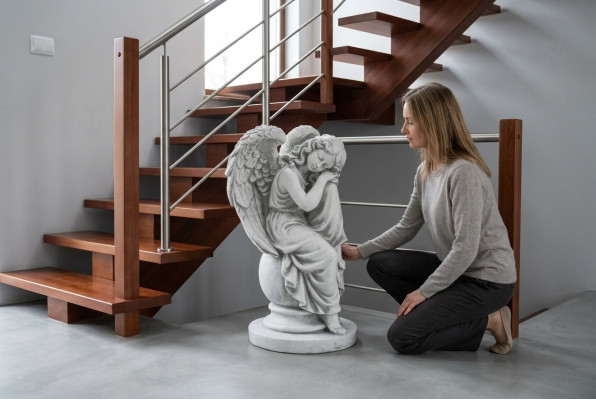 Ange 36cm Sculpture Figure Design Statue Garden Figures Statues