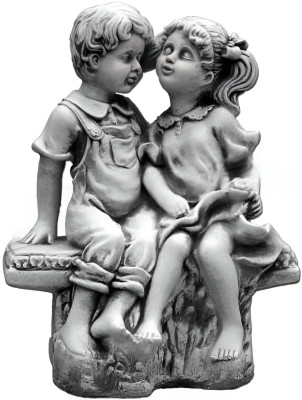 40 cm de sculpture décorative figurine design statue grise statues de jardin figures nature