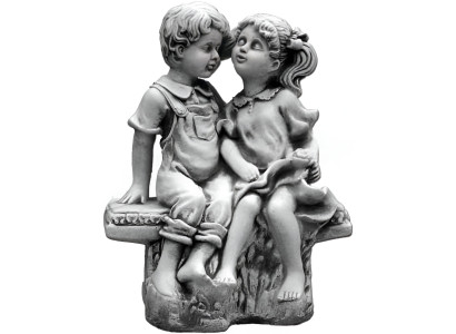 40 cm de sculpture décorative figurine design statue grise statues de jardin figures nature