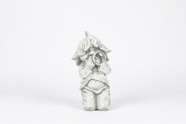 Garçon Assis Figurine Décorative Statue Figures Sculpture Statues Jardin