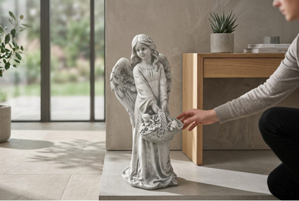 Femme 63cm Sculpture Figurine Statue de Jardin Statues de Figures